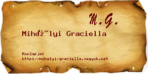 Mihályi Graciella névjegykártya